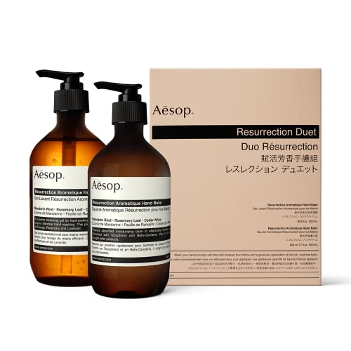 Aesop Resurrection Aromatique DUO - Hand Wash (16.9 oz) + Hand Balm (16.9 oz) - shop - lxry