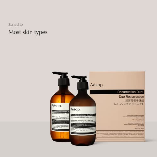 Aesop Resurrection Aromatique DUO - Hand Wash (16.9 oz) + Hand Balm (16.9 oz) - shop - lxry