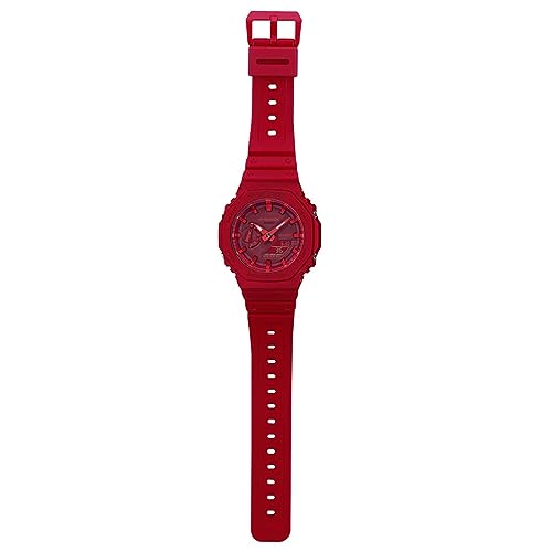 Casio G - Shock GA - 2100 - 4ADR Analog Quartz Red Watch - shop - lxry