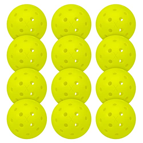 Franklin Sports X - 40 Outdoor Performance Pickleballs - 12 Pack Bulk - shop - lxry