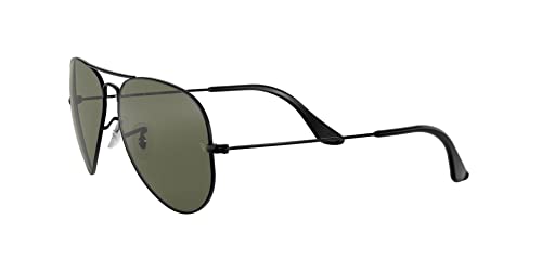 Ray - Ban RB3025 Classic Aviator Sunglasses, Black/Polarized G - 15 Green, 58 mm - shop - lxry