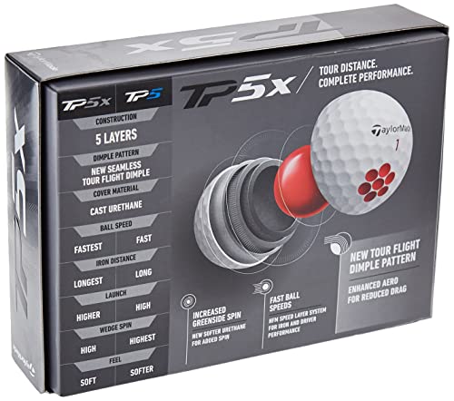 TaylorMade TP5x 2021 1 Dozen Golf Balls New - shop - lxry