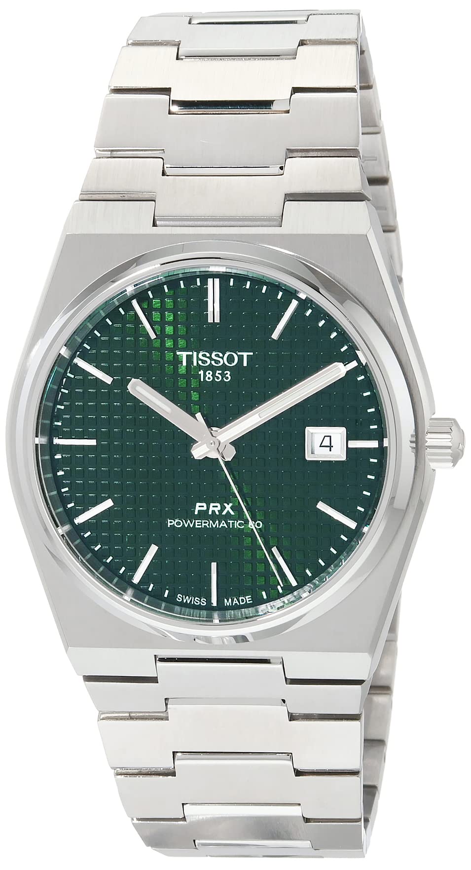 Tissot Mens PRX Powermatic 80 Automatic Green Watch - shop - lxry