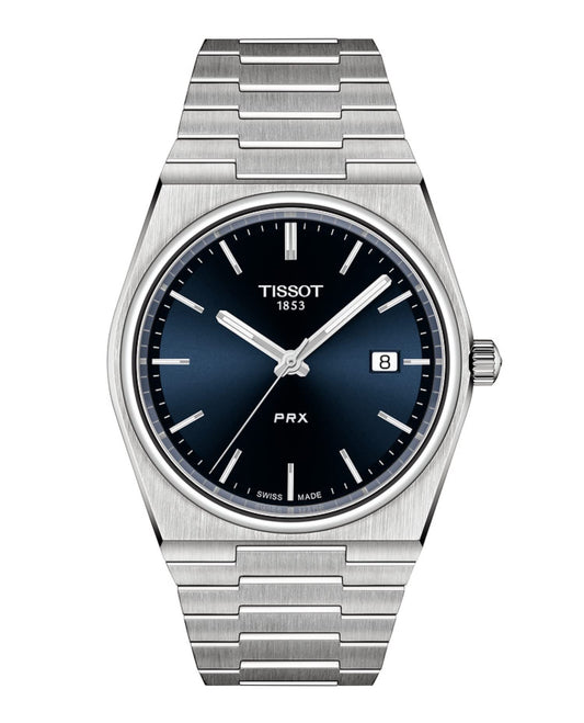 Tissot Mens PRX QTZ Blue - shop - lxry