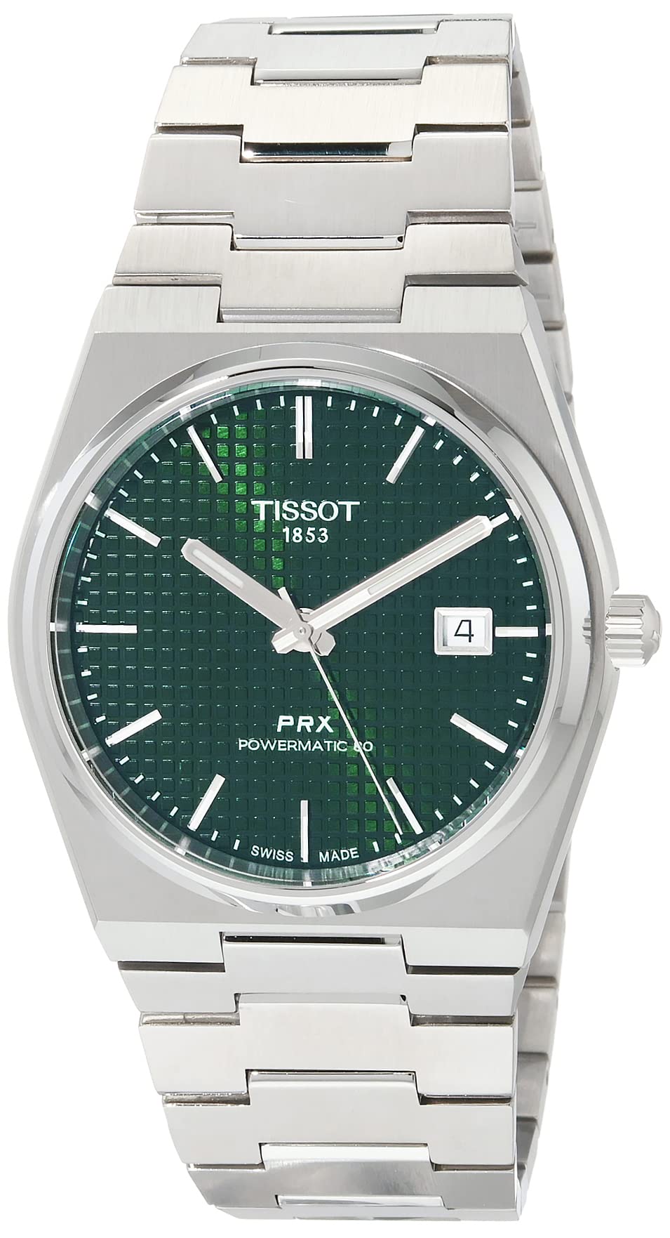 Tissot Mens PRX Powermatic 80 Automatic Green Watch